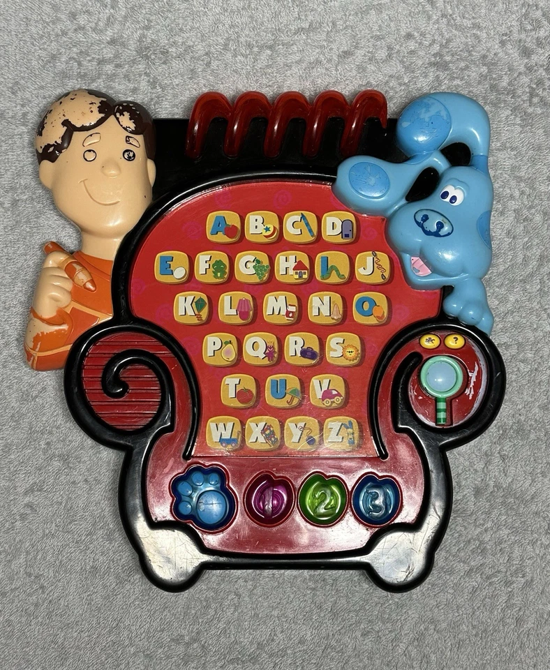 2001 Mattel Blues Clues Joe's Learning Letters Alphabet Educational Notebook - Image 2 of 4