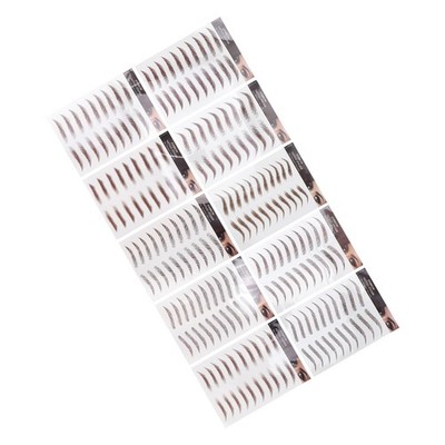 10pcs Temporary Brow Tattoo Disposable 6D False Eyebrow Tattoos Stickers SET