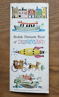 Vtg 1956 Kodak Camera Tour of Disneyland Pamphlet Guide 1st Year Park Ephemera