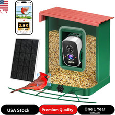 Metal Smart Bird Feeder with Camera   Solar Powered AI Bird Identification  2.5