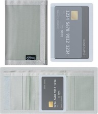 Men  s Nylon Trifold Wallet with 6 Page Wallet Insert, Ultra Thin and Security