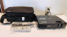 EPSON POWERLITE 85 H268F 3LCD PROJECTOR XGA 2600 LUMENS w/REMOTE/BAG/CORD TESTED