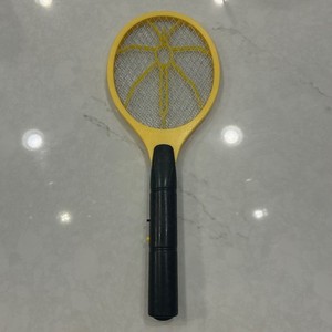 Electric Fly Swatter Bug Zapper Racket Handheld Mosquito Killer Yellow Black