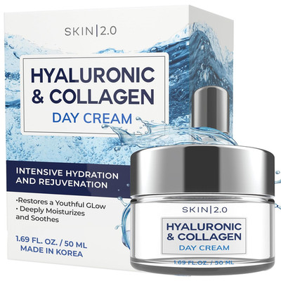 Hyaluronic Acid & Collagen Face Moisturizer   Deep Hydration, Firming & Anti-Agi