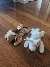 Ty Beanie Babies 2x Plush Derby Horse and Mystic Unicorn