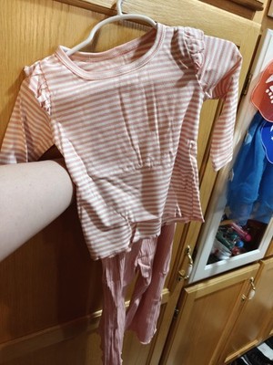 PK3- 2-Piece Set Toddler Girl 12-18 Months Pink Long Sleeves And Pants