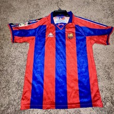 Vintage FC Barcelona 1995-97 Kappa Home Jersey Shirt Size XL Retro Football
