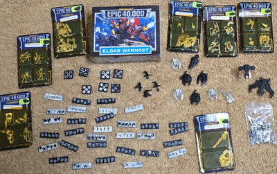 Games Workshop Warhammer Epic 40,000 Eldar Warhost (new) +Miniatures 