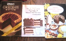 BAKERS CHOCOLATE&COCONUT FAVORITES/BAKERS CHOCOLATE RICHES&CRAZY-LOT 3 COOKBKS