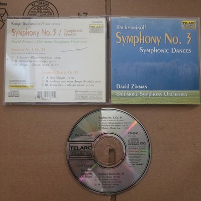 Rachmaninoff   Symphony No. 3 / Symphonic Dances CD 1994 Classical Telarc