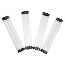 4Pcs Golf Ball Collection Storage Tubes Durable Portable Clear PVC Case
