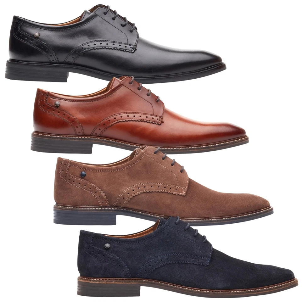 Base London Mens Eton Derby Shoes 2026 Wildleder Options Schlicht Lässig Elegant - Bild 1 von 1