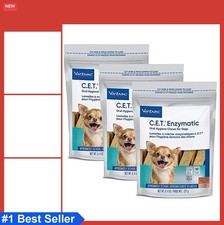 Enzymatic Oral Hygiene Chews for Petite Dogs 90 Count Beef Dental Care Small