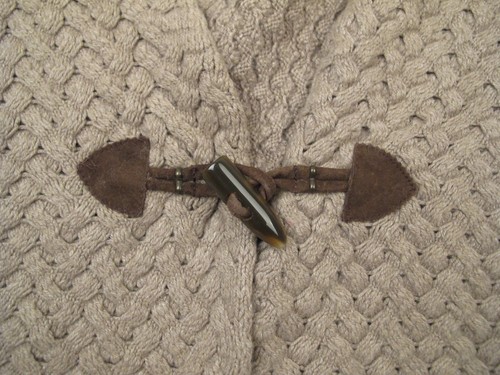 MASSIMO DUTTI Cardigan donna marrone tortora boho sciolto drappeggio misto la... - Foto 6 di 24