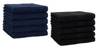 Betz 10 StüCk GäStehandtüCher Premium GäStetüCher 30X50 Cm Dunkelblau / Schwarz