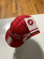NWT Castelli Cycling Red Bike Performance Bicycle Skullcap Hat Cap OS