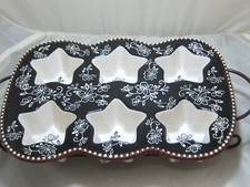 Star Muffin Cupcake Pan Tentazioni Pizzo Floreale Nero con Rastrelliera Raffreddamento