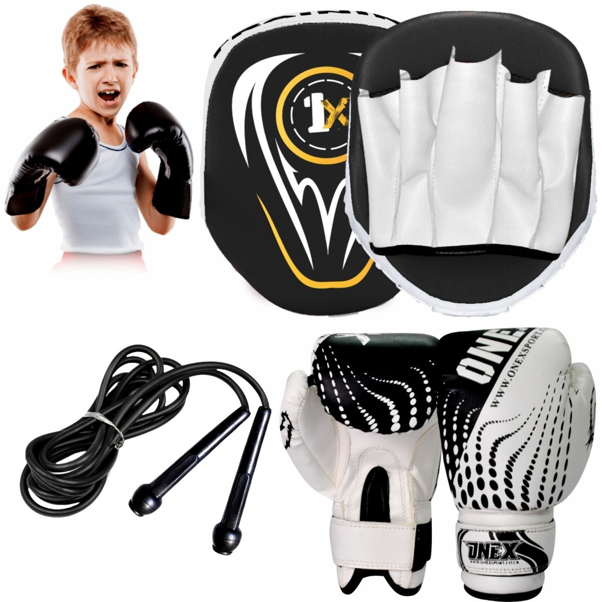 Boxing Gloves Training Set, Focus Pads Kickboxing Pads Punching