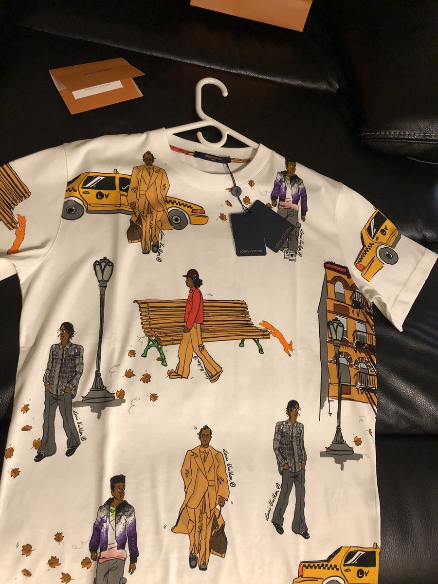 Louis Vuitton New Walkers Printed T-Shirt Sz L | eBay