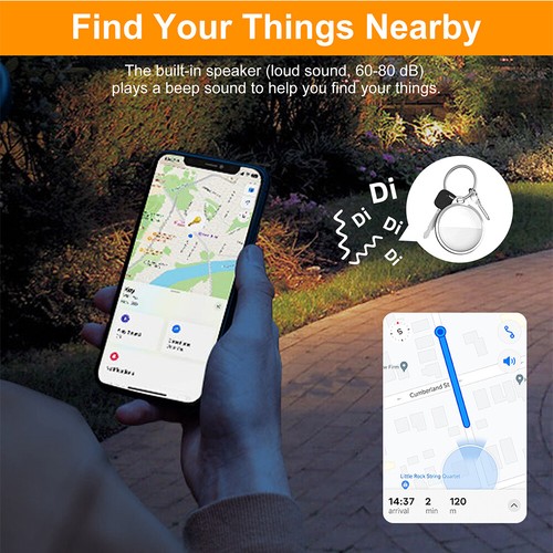 Bluetooth Tracker Smart Tag Anti-Loss GPS fr Key Pet Work with Apple Find My iOS - Picture 4 of 23