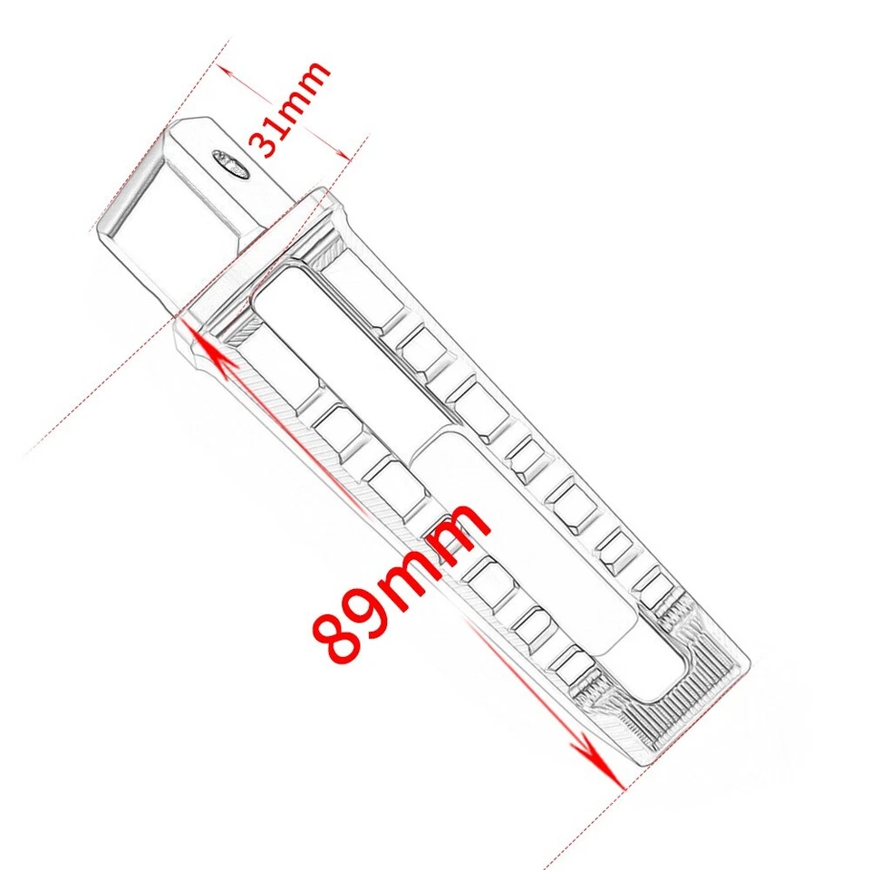 For Kawasaki Z400 650/RS Z750 R Rear Passenger Foot Pegs Mount Bracket Footrest - Imagem 2 de 4