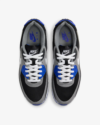 国内配送 NIKE AIR MAX 90 BLACK/LYON BLUE-VARSITY MAIZE-WHITE Nike Air Max 90 Men's Shoes Black/Lyon Blue/Varsity Maize