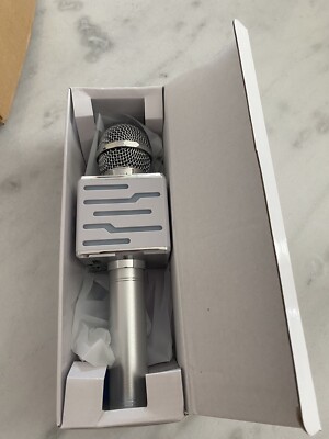 PERFECT PITCH USB Wireless Microphone HIFI Speaker DS868 Silver w/FM Radio NIP