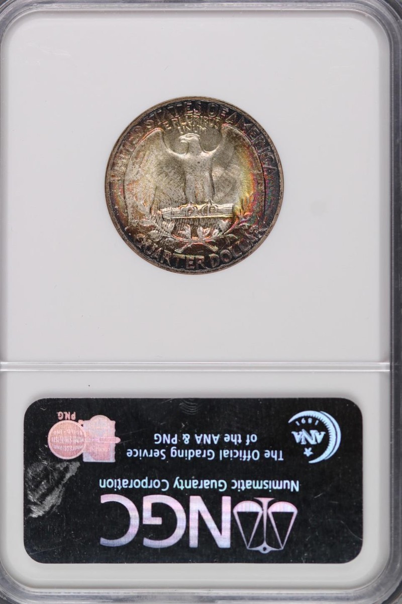 1955 Washington Quarter NGC MS65 Nice Toning *DoubleJCoins* 8009