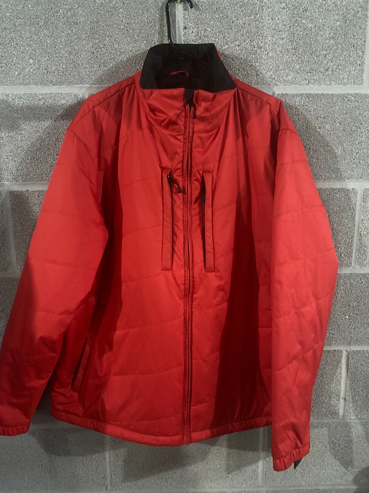 Red Hoodie winter snow Full Zip coat | eBay