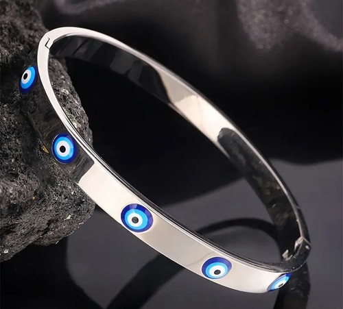 New Evil Eye Stainless Steel Bracelet Woman Quality accessories jewelry - 第 2/3 張圖片