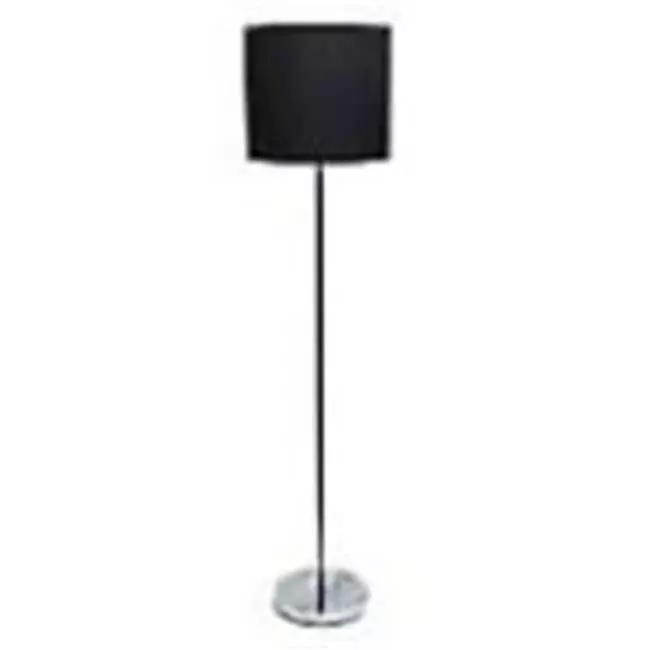 Black drum 2024 shade floor lamp