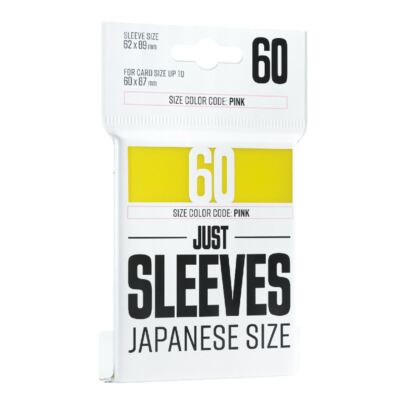 GAMEGENIC JUST SLEEVES JAPANESE SIZE YELLOW (60CT)