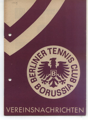 Tennis Borussia Berlin - Club News - November 1959