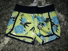 Girls justice running shorts size 12 new tropical floral