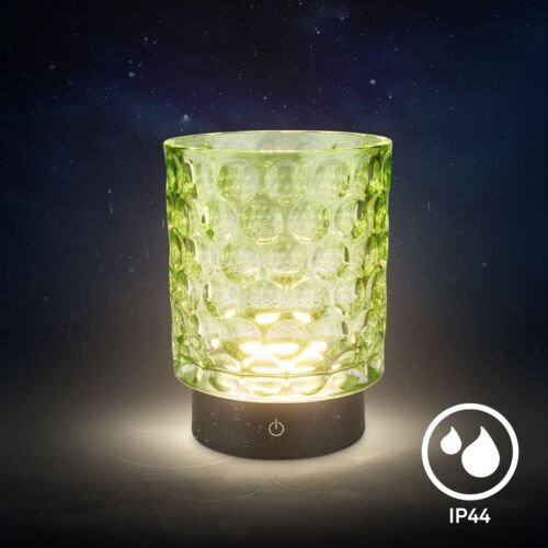 LED Table Lamp Mini Glass Deco Light Patio Rechargeable Battery IP44 Dimmable - Picture 2 of 33