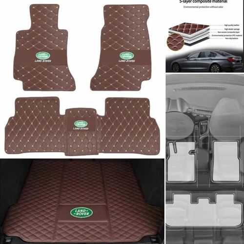 For Land Rover All Weather Car Floor Mats Custom Foot Pads Waterproof Carpets - Imagen 5 de 37