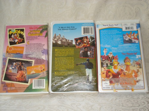 Chicken Run/Kid King Arthur's Court/Three Caballeros Disney Children's VHS Tapes - Picture 7 of 9