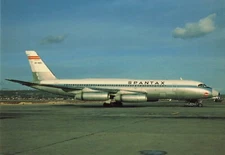 Postcard Airline SPANTAX Convair 990 30A EC-BZO CC7.