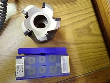 FACE MILL 3" 5 INSERT XMR01-3.00-AL25 W/55 INSERTS NOS SOLD BY TOOLMEX