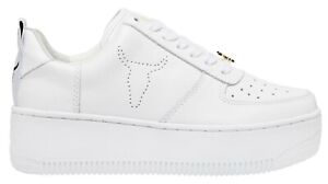 ORIGINALI WINDSOR SMITH RACERR WHITE BIANCA Sneakers suola alta scarpe  donna | eBay