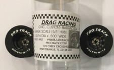 Pro-Track Slot Car Drag Tires 1 3/16 X 500 X 3/32 Black Magnum 3d N408J,3d,Blk