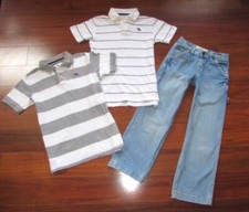 ABERCROMBIE  FITCH Urban  Boy's 12 L  Vintage Y2K LOT of Jeans  Polo Shirts