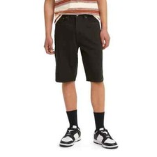 Levi's 469 Loose 12" Jean Shorts Mens 29 Black 100 Cotton NEW