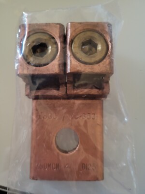 ILSCO MU-350 COPPER MECHANICAL LUG #4 TO 350 MCM 2 BARRELL | eBay