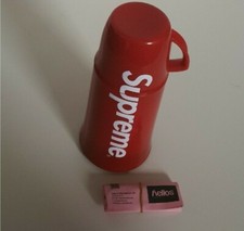 FW14 Supreme x Helios Thermos logo bottle made in Germany Rare Accessory