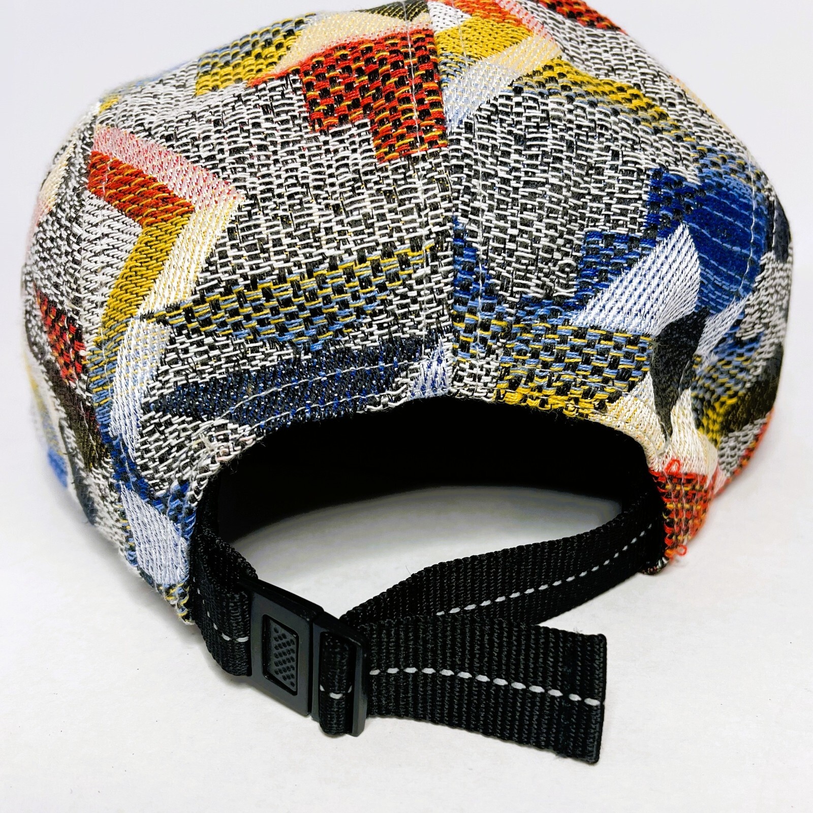 Patchwork 5 panel Hat Adjustable Multicolored Low… - image 9