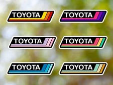 Toyota Vintage Sticker Rectangular Waterproof Vinyl Decal For Laptop Car