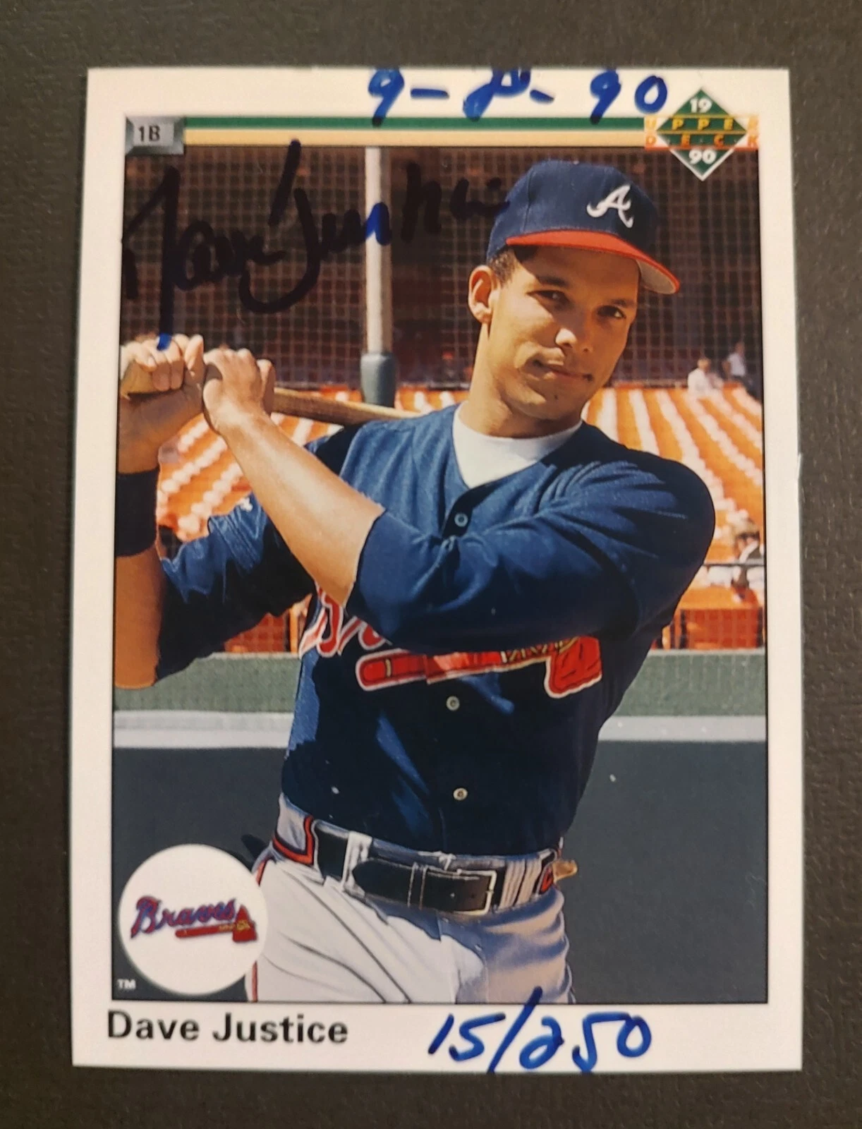 Dave Justice trading card