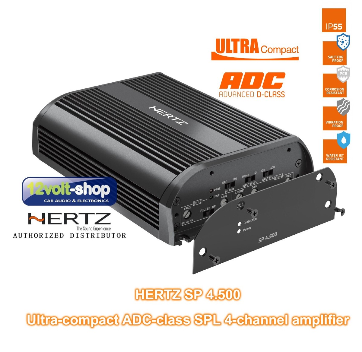 HERTZ SP 4.500 SPL Show Compact ADC-class 4-channel amplifier; RMS