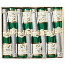 Caspari Cone-Shaped Celebration Crackers, Champagne Bottles, Box of 8 (CK117.10) Caspari Cone-Shaped Celebration Crackers, Champagne Bottles, Box of 8 (CK117.10) - Image 1